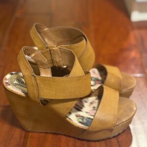 Madden Girl Brown Wedge Sandals